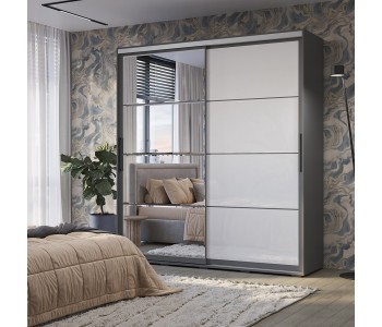 Шкаф-купе "Крафт-6" Графит (BTS)